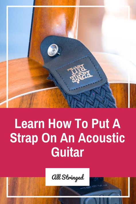 Using a guitar strap is a great way to play your guitar while standing up. Find out how to attach it to your acoustic guitar. --- #guitar #guitarstrap #acousticguitar #guitarist Acoustic Guitar Strap, Guitar Store, Classic Guitar, Guitar Shop, Played Yourself, Guitar Strap, Bottle Opener Wall, Acoustic Guitar, Guitarist