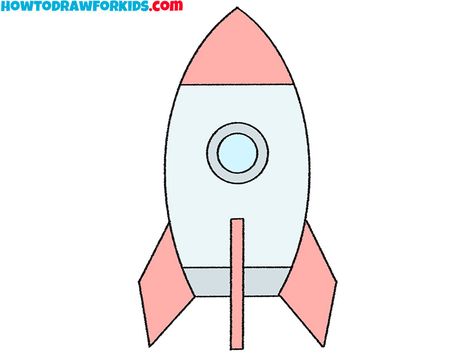 simple rocket drawing for kids Rocket Drawing For Kids, Rocket Drawing, Circuit Drawing, Drawing Ideas For Kids, Learn To Sketch, Rockets For Kids, Bujo Ideas, Preschool Lesson Plans, Coloring Supplies