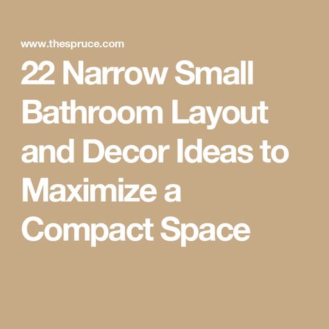 22 Narrow Small Bathroom Layout and Decor Ideas to Maximize a Compact Space Small Narrow Bathroom Layout, Small Bathroom Layout Ideas, Narrow Bathroom Layout, Small Narrow Bathroom, Narrow Bathroom Designs, Minimalist Small Bathrooms, Small Space Bathroom Design, Bathroom Layout Ideas, Ideas Bathroom Decor