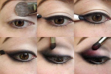 Pirgitta 1920s Makeup Gatsby, Great Gatsby Makeup, 1920 Makeup, 1920s Makeup Tutorial, Gatsby Makeup, Flapper Makeup, Burgundy Eye Makeup, Smoky Makeup, 1920s Makeup