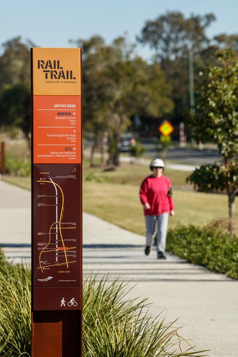 Trail Wayfinding Signage, Outdoor Wayfinding Design, Signage And Wayfinding, Park Wayfinding, Way Finding, Trail Signage, Information Signage, Trail Design, Parking Signage