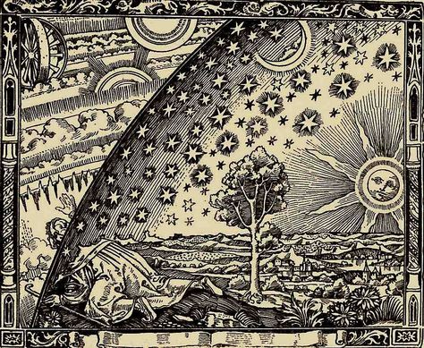 Camille Flammarion's L'atmosphère: météorologie populaire, 1888 Astronomy Pictures, Astral Plane, Caspar David Friedrich, A4 Poster, Wood Engraving, Old Book, Ex Libris, Sun And Moon, Book Plates