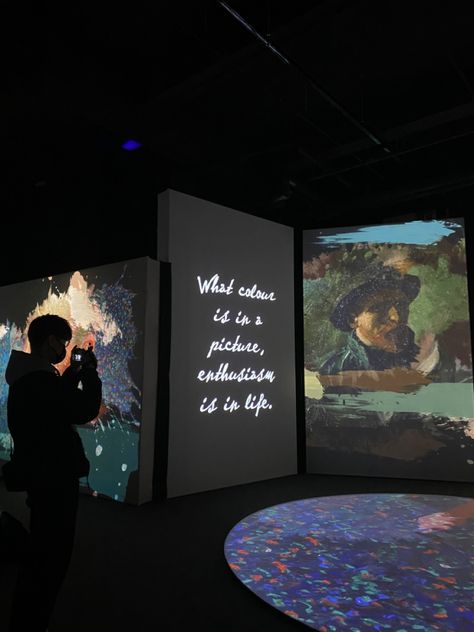 Art Exhibition Aesthetic, Japan Exhibition, Loving Vincent, Amsterdam Aesthetic, Van Gogh Exhibition, Art Van Gogh, Museum Visit, Exhibition Ideas, Human Existence