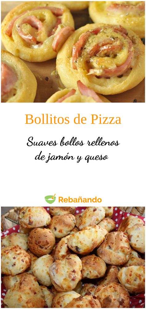 Bollitos de pizza rellenos Potato Galette, Pizza Pinwheels, Tortilla Pizza, Pinwheel Recipes, Gourmet Pizza, Pizza Day, Pan Pizza, Waffle Recipes, Pizza Crust