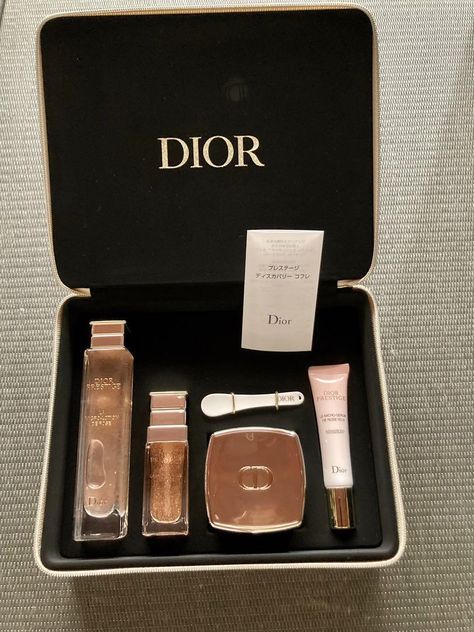 Dior Prestige Discovery - Skincare set - lotion, serum and emulsion　cream | eBay Dior Skincare Set, Makeup Graphics, Pr List, 2025 Wishlist, Dior Gift Set, Dior Products, Expensive Skincare, Dior Gift, Luxury Skincare Products