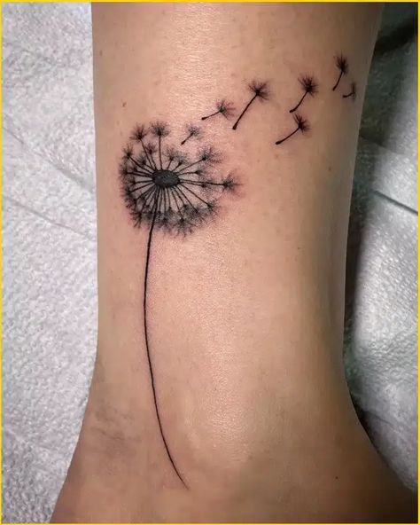 Dandelion tattoos are a popular choice for their delicate, feminine design. Find inspiration for your next tattoo with our collection of 70+ dandelion tattoo ideas and placement inspiration. dandeliontattoo tattoo . #Realistic_Dandelion_Tattoo #Meaning_Of_Dandelion_Tattoo #Dandelion_Memorial_Tattoo #Blowing_Dandelion_Tattoo_Simple Dandelion Tattoo With Butterflies, Dandelion Tattoo Men, Simple Dandelion Tattoo, Blowing Dandelion Tattoo, Dandelion Tattoo Ideas, Simple Tattoo Ideas For Men, Tattoo Dandelion, Dandelion Tattoo Meaning, Dandelion Tattoos