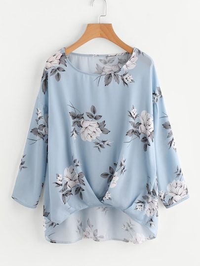 Shop Box Pleated Gathered Hem Flower Print Top online. SheIn offers Box Pleated Gathered Hem Flower Print Top & more to fit your fashionable needs. Chiffon Tops For Women Trendy, Chiffon Tops For Women, Flower Print Clothes, Flower Prints Fashion, Áo Blu, Flower Print Top, Fashion Tops Blouse, Flower Print Dress, Printed Long Dresses