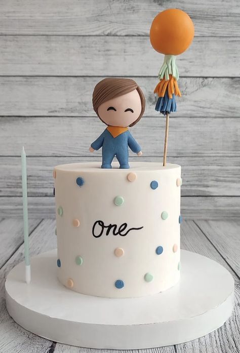 Minimalist 1st Birthday Cake, Birthday Cake First Year Boy, One Year Cake Boy, Simple 1st Bday Cake, Simple Boy Birthday Cake, Birthday Cake For One Year Old Boy, Cake One Year Boy, First Birthday Cake Boy Simple, Birthday Cake For 2 Year Boy