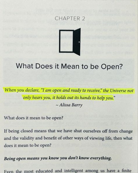 📌One book to break free from fear, embrace openness, and embark on a transformative journey towards spiritual growth and personal fulfillment.📌 ✨ ‘Open up and get Unstuck’ is a practical guide that emphasizes the transformative power of openness, encouraging readers to release fear and rigid expectations to lead a freer, more fulfilling life. ✨The book’s main idea revolves around fostering a sense of flow through openness, allowing for goal envisioning and a flexible approach to the future... Manifesting Life, Book Notes, Release Fear, Spiritual Awakening Quotes, Life Coaching Business, Empowering Books, Get Unstuck, Deep Questions, Awakening Quotes