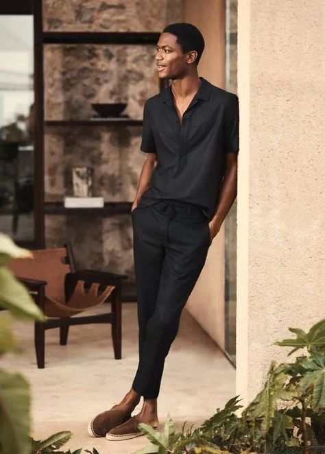 summer outfit ideas for men, summer work outfit and summer date outfit ideas Linen Pants Outfit Men, Italian Summer Outfits Men, Linen Outfit Men, Linen Trousers Outfit, Trousers Outfit Men, Linen Trousers Men, Mens Linen Outfits, Linen Summer Outfits, Black Summer Outfits