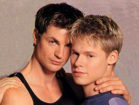 Brian and Justin Age Gap Love, Justin Taylor, Randy Harrison, Queer Cinema, Brian Kinney, Brian And Justin, Gale Harold, Queer As Folk, Boy Pictures