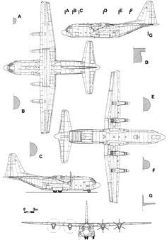 Lockheed C-130 Hercules blueprint C130 Hercules Tattoo, C 130 Hercules, Model Aeroplanes, C130 Hercules, Airplane Interior, Rc Plane Plans, Aviation Engineering, Ac 130, Interior Drawing