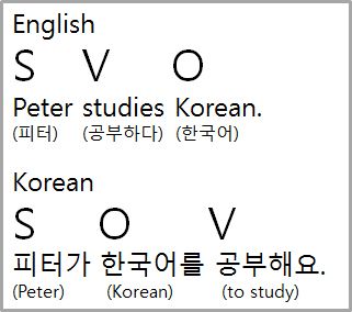 Bruce, The Korean: The Differences Between English and Korean Korean Sentence Structure, Korean Grammar, Learning Korean Grammar, About Korea, Learn Basic Korean, Learn Korean Alphabet, Easy Korean Words, Learn Hangul, Materi Bahasa Jepang