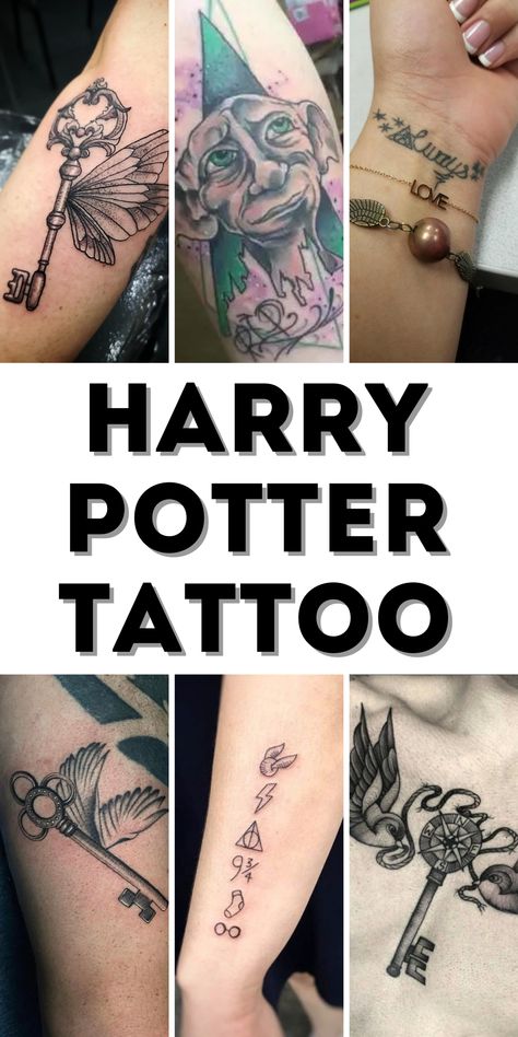 Harry Potter Tattoo Ideas: A Magical Tribute to the Wizarding World Harry Potter Family Tattoo, Mauraders Map Tattoos, Harry Potter Phoenix Tattoo, Unique Harry Potter Tattoo, Time Turner Tattoo, Tinkerbell Tattoo Ideas, Harry Potter Tattoo Designs, Small Harry Potter Tattoo, Harry Potter Tattoo Unique