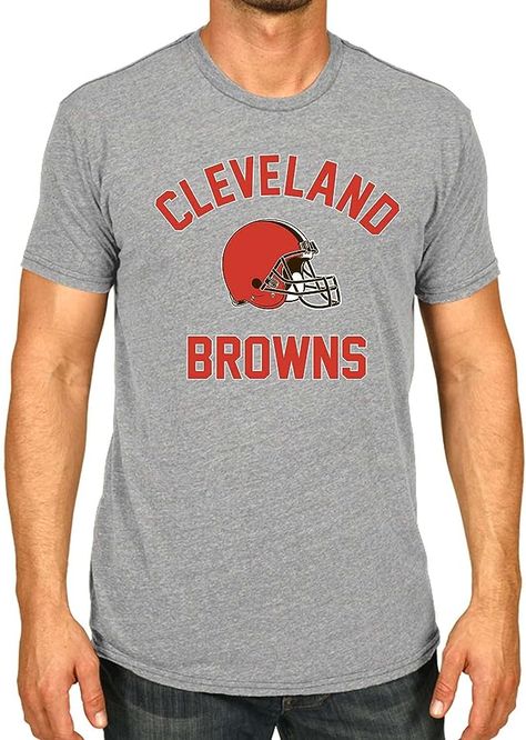 Cleveland Browns T-Shirt - Cotton Blend - Tagless - Semi-Fitted - Unleash Your Team Spirit During Game Day Cleveland Browns Shirts, Go Browns, Cleveland Browns Football, Browns Football, Brown Tshirt, Cleveland Browns, Workout Tshirts, Football Fans, Team Spirit