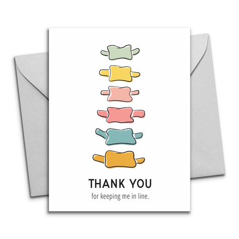 Excited to share this item from my #etsy shop: Thank You Chiropractor Greeting Card - Printable Card - Spine Chiropractic Pun - Chiro Alignment Joke - Thank You Card Instant Download Chiropractic Birthday Ideas, Physical Therapy Illustration, Biology Thank You Card, Thank You Card Puns Funny, Medical Thank You Cards, Chiropractic Artwork, Chiropractic Logo, Best Logo Maker, Chiropractic Memes Funny