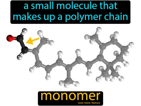 Monomer definition: A small molecule that makes up a polymer chain. Nucleic Acid, 9th Grade, Easy Science, Physical Science, Amino Acids, Chemistry, Nursing, Physics, Science