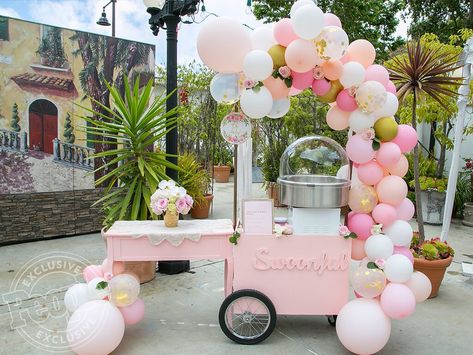 gretchen-rossi-6 Cotton Candy Cart, Gretchen Rossi, Cotton Candy Party, Seafood Tower, Candy Stand, Ice Cream Cart, An Affair To Remember, Candy Station, Candy Cart