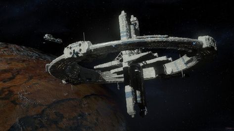 ArtStation - Colapse space city, Jesus Conde Colony Ship, Space Transport, Space Colony, Kerbal Space Program, Traveller Rpg, Space Ships Concept, Sci Fi Tech, Space Ship Concept Art, Starship Design