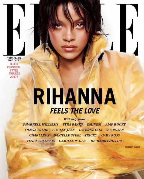 Rihanna October 2017 Rihanna Magazine, Losing Virginity, Rihanna Cover, Danielle Steel, Elle Us, Charlotte Gainsbourg, Tyra Banks, Fashion Magazine Cover, Rihanna Fenty