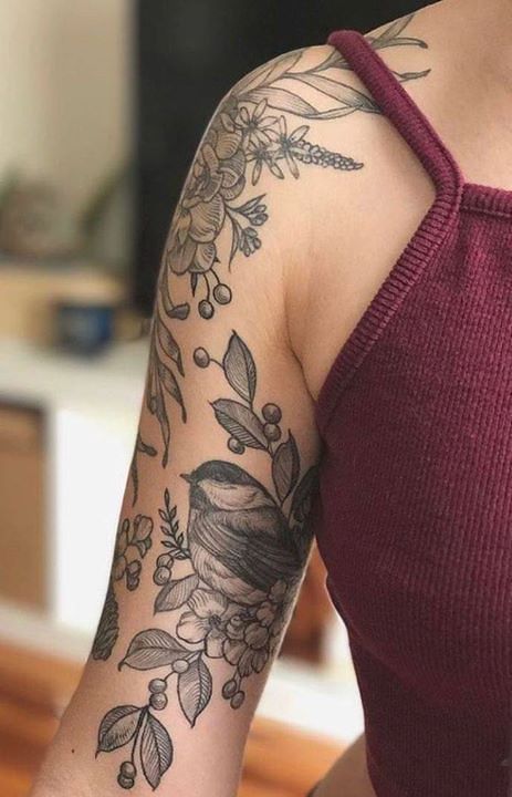 Photo | Tattoos: | emo-boyz-r- soo-fkin-hott | Flickr Bird Tattoos Arm, Shoulder Tats, Vogel Tattoo, Tattoo Diy, Upper Arm Tattoos, Tattoos Geometric, Arm Sleeve Tattoos, Bird Tattoo, Diy Tattoo