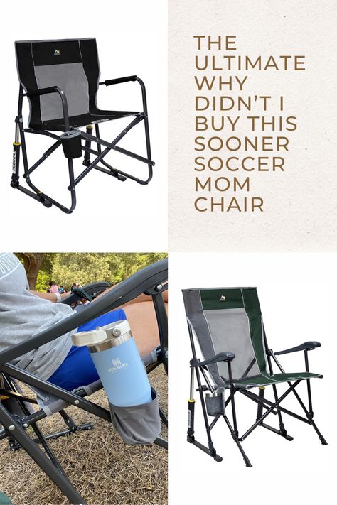 Why didn’t i buy this chair sooner. Soccer mom gear, soccer mom life, Ultimate soccer mom chair, best sports chair, outdoor folding chair, rocking outdoor portable chair, Soccer Mom Gear, Folding Rocking Chair, Sport Chair, Portable Chair, Outdoor Folding Chairs, Camping Chair, Outdoor Rocking Chairs, Camping Chairs, Soccer Mom