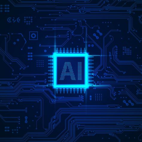 Ai chip Premium Vector | Premium Vector #Freepik #vector #background #business #technology #icon Technology World, Technology Icon, Graphic Editing, Business Technology, Modern Technology, Aesthetic Backgrounds, Vector Background, Vector Photo, Battlefield