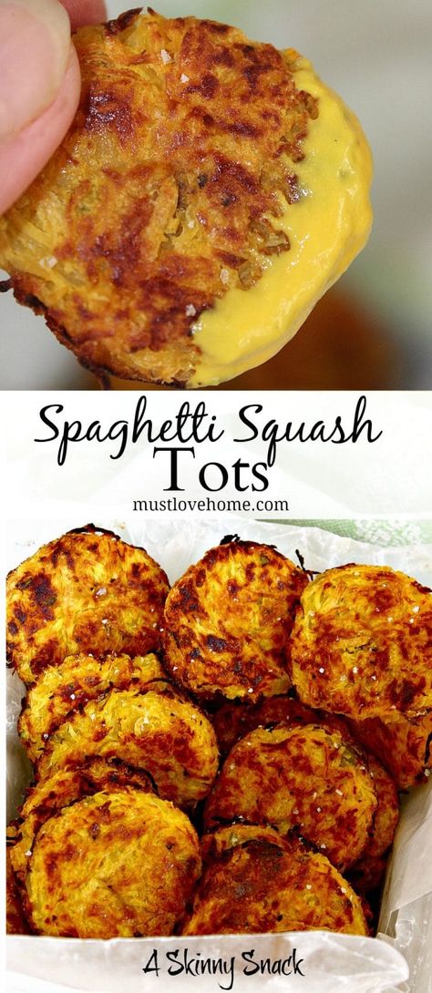 Spaghetti Squash Tots – Must Love Home Spaghetti Squash Tots, Inground Pool Pricing, Spaghetti Squash Recipes Chicken, Spaghetti Squash Recipes Vegan, Spaghetti Squash Recipes Healthy, Spaghetti Squash Recipes Easy, Squash Spaghetti, Spaghetti Squash Recipes, Inground Pool