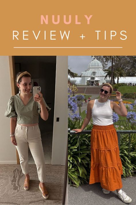 nuuly review, tips, and discount code Nuisances Casual, Nuuly Outfit Ideas, Nuuly Outfit, Review Tips, Clothing Subscription, Rent The Runway, Kinds Of Clothes, Worth It, Discount Code