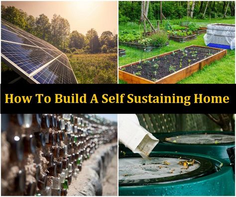 Self Sustaining Home, Self Sustaining, Earthship Home, Earth Homes, Natural Building, Earthship, Eco House, Eco Friendly House, Off Grid Living