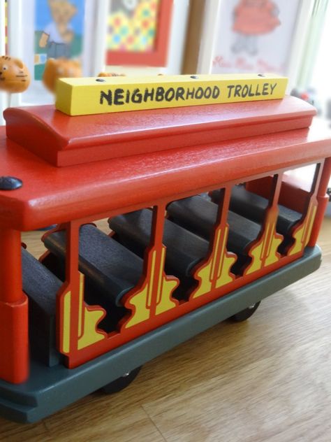 Holgate Toys Trolley Mr Rogers Puppets, Mr Rogers Neighborhood, Daniel Tiger Birthday Party, Tiger Birthday Party, Mister Rogers Neighborhood, Mister Rogers, Tiger Birthday, Fred Rogers, Daniel Tiger