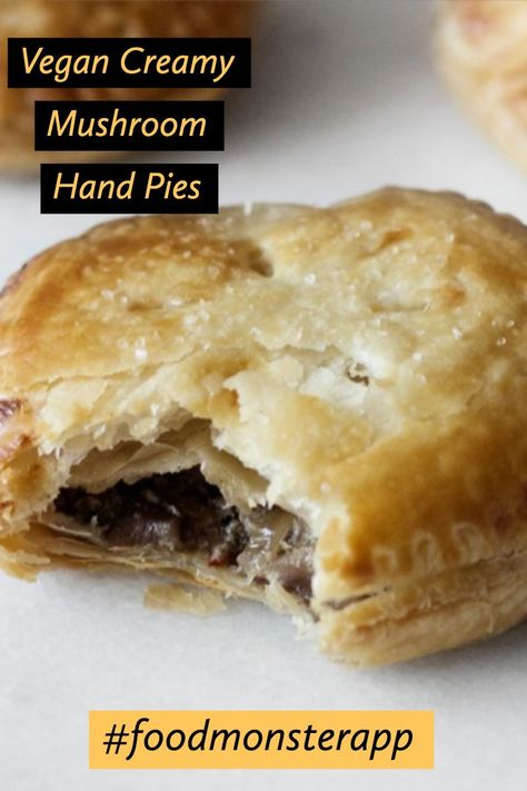 Check out this awesome vegan, plant-based, simple recipe on the Food Monster App! And don't forget to pin to your favorite board! Mushroom Hand Pies, Food Monster, Vegan Mushroom, Vegan Pie, Vegan Main Dishes, Savory Vegan, Vegan Sandwich, Vegan Appetizers, Hand Pies