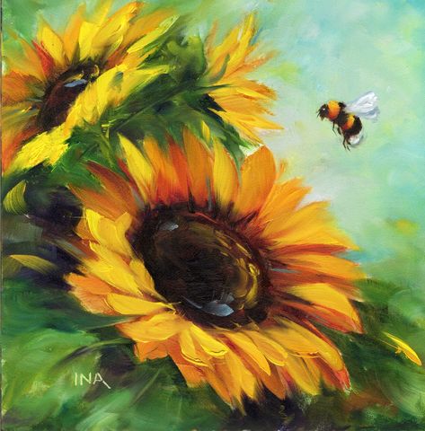 Unveiling my new online art and products shop. Not only will my original paintings (such as Sunflowers and Bees) be featured but a variety of useful products with my original designs and oil paintings. Shop details in comments. #inanidayart #sunflowerpaintings #sunflowerpainting #beepainting #beepaintings #potholders #potholder #Sunflowerpotholder Sunflower Bee Painting, Sunflower And Bee Painting, Sunflower With Bee Painting, Bee Oil Painting, Sunflowers And Bees, Oil Paint Sunflower, Cow With Sunflowers Painting, Useful Products, Bee Painting