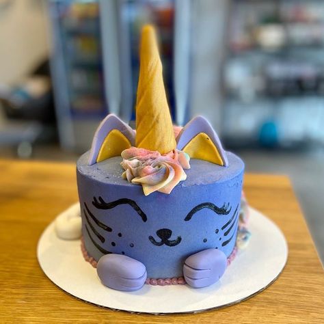 Unicat Cake, Cat Unicorn Cake, Unikitty Cake, Caticorn Cake, Kawaii Theme, Kitten Cake, Creative Birthday Cakes, Kitty Party, Creative Birthday