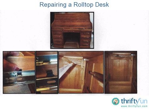 This is a guide about repairing a rolltop desk. A rolltop desk may reflect days gone by and serve as an accent piece, but when it gets stuck it is only frustrating. Rolltop Desk, Roll Top Desk, Days Gone, Painting Furniture, Roll Top, Furniture Makeover, Accent Pieces, Painted Furniture, Bedroom Ideas