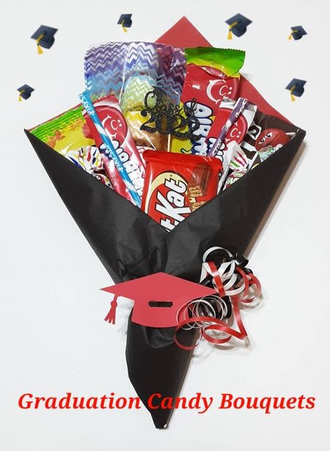 Quarantine Graduation Candy Bouquets-adopt a Senior Grad Candy | Etsy School Supply Bouquet, Cute Graduation Gifts, Elementary Graduation Gifts, Graduation Candy Bouquet, Kindergarten Graduation Gifts, Diy Graduation Gift, Easter Candy Bouquet, Candy Boquets, Grad Leis