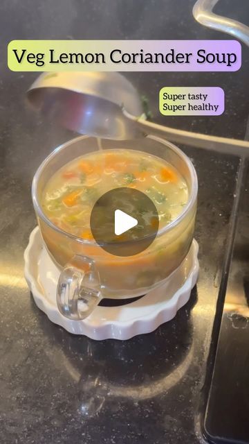 Lemon Coriander Soup, Coriander Soup, Clear Soup, Healthy Delicious, Quick Recipes, Love It, Lemon, On Instagram, Instagram