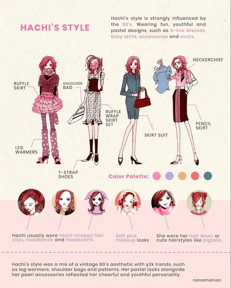 Nana Themed Party, Nana Hachi Inspired Outfits, Hachi Hairstyle, Hachi Nana Outfits, Nana Hairstyle, Hachi Inspired Outfits, Hachi Cosplay, Nana Aesthetic, Nana Fashion