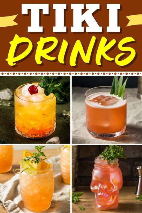 Summer’s almost here, and there’s no better way to celebrate than with these fun and easy Tiki drinks! They’re larger than life and ideal for parties. Tiki Torch Cocktail, Vodka Tropical Drinks, Tiki Torch Drink, Tiki Torch Drink Recipe, Easy Tiki Drinks, Tiki Bar Cocktails, Tiki Cocktails Recipes, Hawaiin Drinks, Tiki Bar Drinks