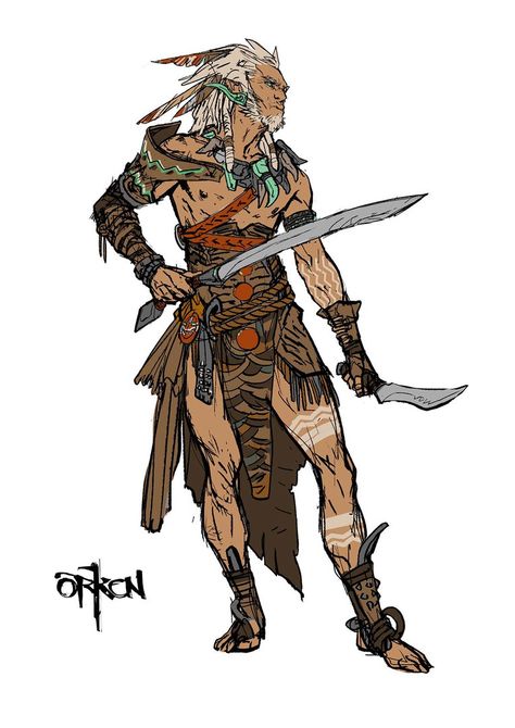 ORKEN concept art | VK Steampunk Outfits, Warrior Concept Art, Painting Classes, Concept Art Character, Manama, Blue Dog, Fantasy Warrior, Character Design Male, Fantasy Rpg