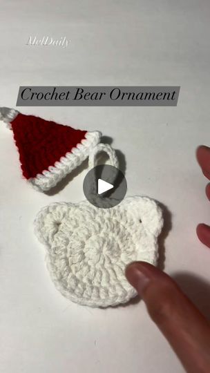 1.7K views · 30 reactions | Crochet Bear Ornament, Christmas Decoration #Christmas #decorationideas #amazingvideo #handmade #crochet #decoration #Amazing #christmasdecor #ideas #crochet #bears #bearcrochet | MelDaily Crochet Bear Ornament, Crochet Bears, Crochet Ornament Patterns, Bear Crochet, Crochet Ornaments, Kindle Case, Crochet Decoration, Photo Ornaments, Crochet Bear