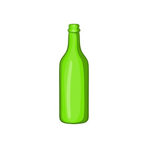 beer bottle icon cartoon style Cap Clipart, Bottle Icon, Beer Icon, Beer Bottle Cap, Green Glass Bottles, Cartoon Icons, School Project, Cartoon Pics, Cartoon Style