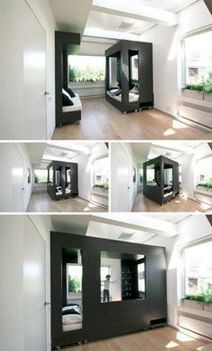 Sibling Spaces: Modular Rooms Made for Brother Modular Interior, Modular Bedroom, Bedroom Decor On A Budget, Bedroom Design Inspiration, Bedroom Layout, Tiny Apartments, House Bedrooms, Decor On A Budget, Studio Apartment Decorating