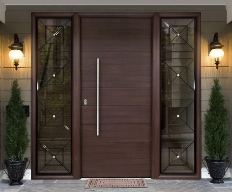 248_1                                                                                                                                                                                 More Pintu Interior, Entry Door Designs, House Main Door, Modern Entrance Door, Modern Entry Door, Modern Exterior Doors, Door Design Photos, Main Entrance Door Design, Wooden Main Door