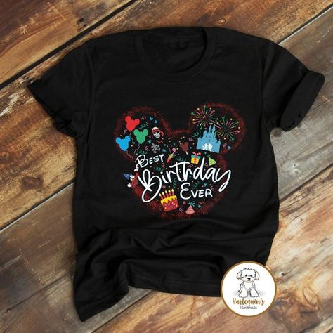 Disney Birthday Shirts Cute Disney Shirts Disney Group | Etsy Disney Tshirts Birthday, Disney Birthday Shirt Ideas, Disney Birthday Trip Shirts, Disneyworld Birthday Outfit, Disney Bday Shirt, Disney Family Bday Shirts, Disney Christmas Birthday Shirt, Birthday Disney Shirts For Family, Group Disney Shirts Birthday