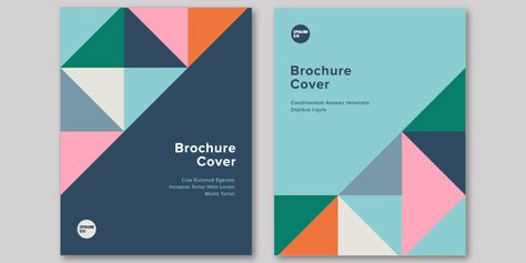 Brochure Front Cover, Brochure Folds, Brochure Cover Design, Bi Fold Brochure, Creative Brochure, Brochure Cover, Abstract Geometric Pattern, Online Logo, Pattern Images