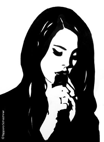 Lana Del Rey  #Tzippora Aesthetic Stencil, Lana Del Rey Painting Easy, Lana Del Rey Stencil, Lana Del Rey Diy Shirt, Lana Stencil, Lana Del Rey Painting, Lana Del Rey Silhouette, Lana Del Rey Drawing Easy, Lana Del Rey Stencil Y2k