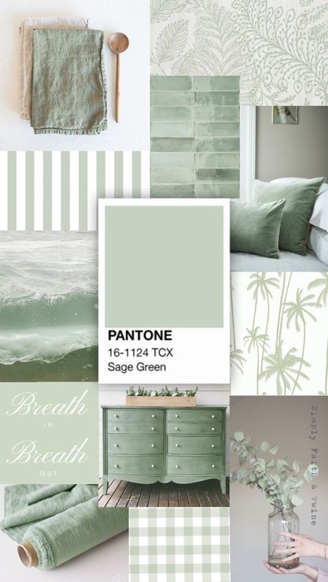 Florida Beach House Decor, Sage Green Color Palette, Coastal Color Palette, Green Color Palette, Sage Green Color, Guest Bedroom Decor, Paint Color Schemes, Green Colour Palette, Green Home Decor