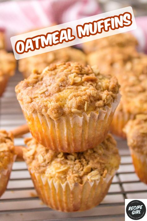 Oatmeal Muffins Recipes, Oatmeal Flour, Golo Recipes, Oatmeal Muffin Recipes, Shake N Bake, Oatmeal Muffins, Bread Bun, Easy Soup Recipes, Oatmeal Recipes