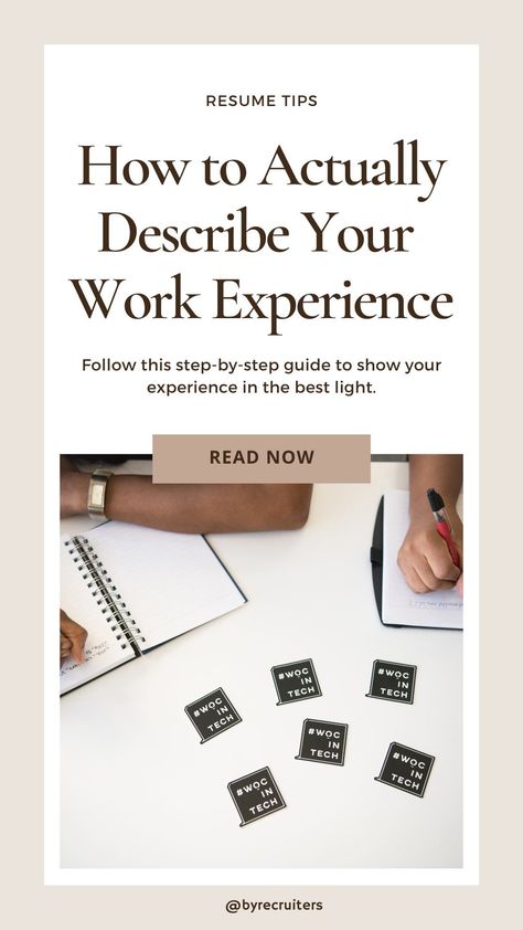 For a successful job application, the work experience listed on a resume needs to be perfect. To help you write an impeccable work experience section, we answered the most important questions about it, including what should be included in the work experience section, how to select the relevant experience and how long should this section be. Follow these practical tips and upgrade your resume. -> resume tips, resume writing, resume examples, how to make a resume, how to build a resume Writing Resume, Successful Job, Resume Advice, Resume Work, Job Resume Examples, Job Info, Create A Resume, Writing A Cover Letter, Resume Writing Tips